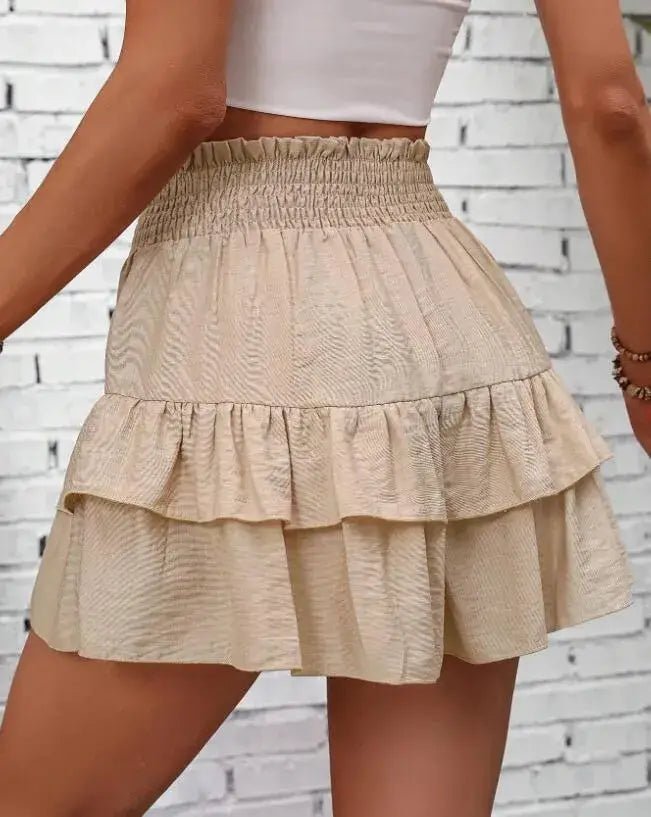 Ruffle Layered High Waist Casual Skort - Bela Fils BoutiqueBela Fils Boutique